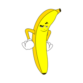 Banana cartoon clipart