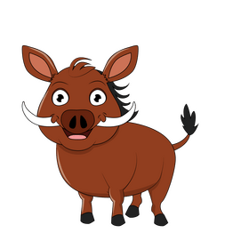 Warthog clipart