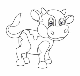 Cow face black and white clipart free download