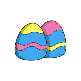 Egg candies clipart