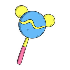 Lollipop candy drawing clipart