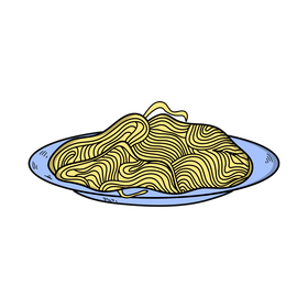 Spaghetti drawing clipart