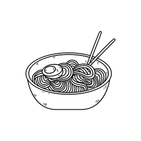 Bowl drawing black and white clipart free download