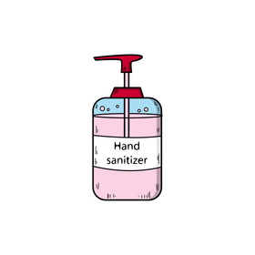 Hand sanitizer drawing clipart