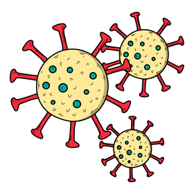 Coronavirus drawing clipart