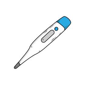 Medical thermometer drawing clipart