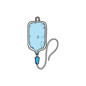 Iv drip drawing clipart