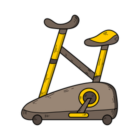 Exercise bike drawing clipart