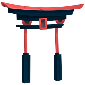 Temple Fushimi Inari taisha clipart