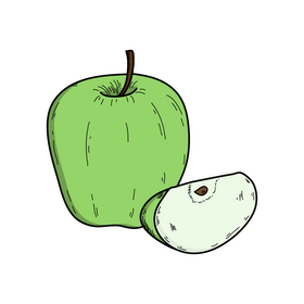 Apple drawing clipart
