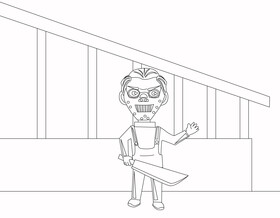 Dr Hannibal Lecter mask black and white vector