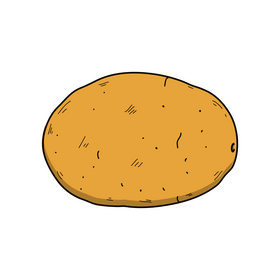 Potato drawing clipart