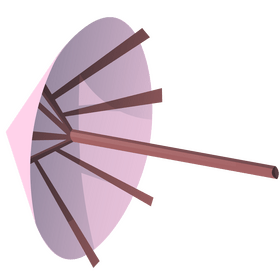 Japanese umbrella wagasa clipart