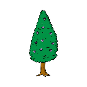 Free spring tree drawing clipart