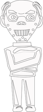 Dr hannibal black and white clipart