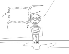 Dr hannibal black and white vector