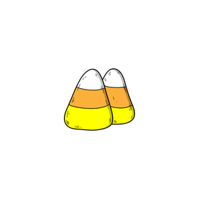 Halloween candies drawing clipart