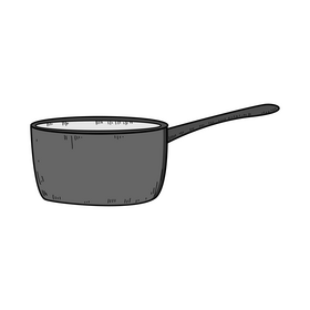 Sauce pan drawing clipart
