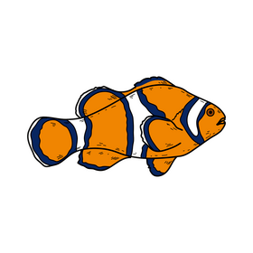 Fish drawing clipart