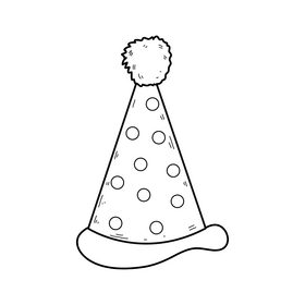 Birthday cartoon drawing black and white clipart free download