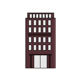 City building drawing clipart