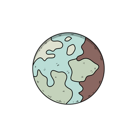 Jupiter planet drawing clipart