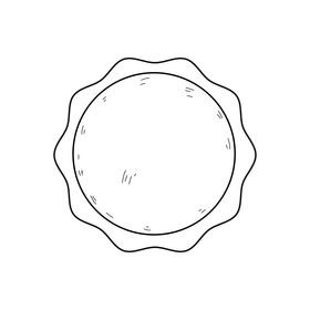 The Sun drawing black and white clipart