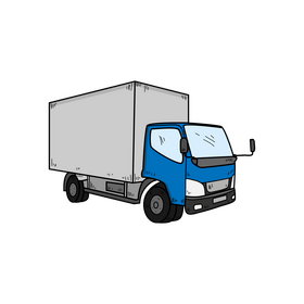 Truck drawing clipart