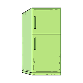 Refrigerator drawing clipart