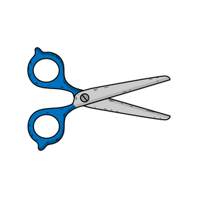 Scissors drawing clipart