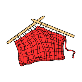 Knitting drawing clipart