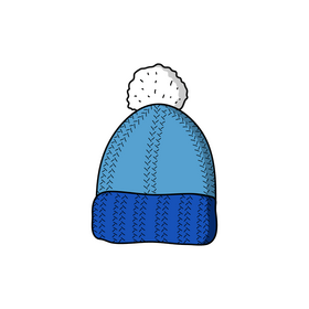 Winter hat drawing clipart