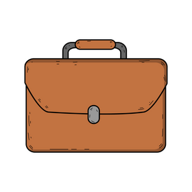 Briefcase drawing clipart
