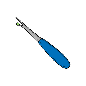 Seam ripper drawing clipart