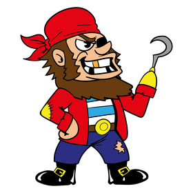 Pirate cartoon clipart