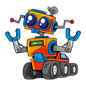 Robot cartoon clip art