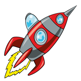 Rocket cartoon clip art