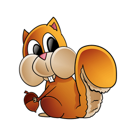 Squirrel cartoon clipart