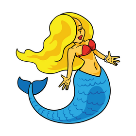Mermaid cartoon clipart