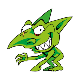 Goblin cartoon clipart