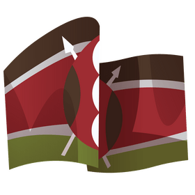 Kenya flag clipart
