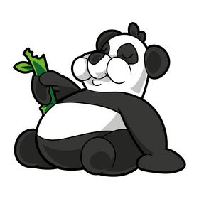 Panda cartoon clipart