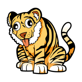 Tiger cartoon clipart