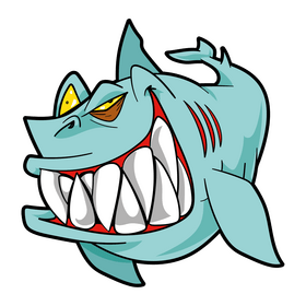 Shark cartoon clipart