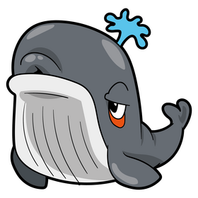 Whale cartoon clipart