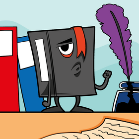 Books cartoon vector