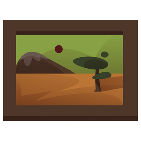 Kenya landscape clipart