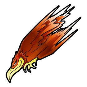 Falcon cartoon clipart