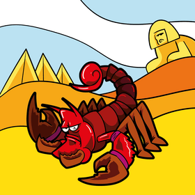 Scorpion cartoon vector