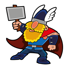 Thor cartoon clipart